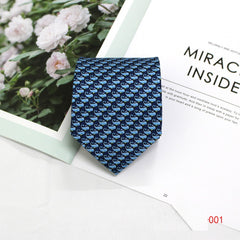 Casual Men's Tie Business Formal Wear 9CM Printed British Style Polyester Yarn Tie