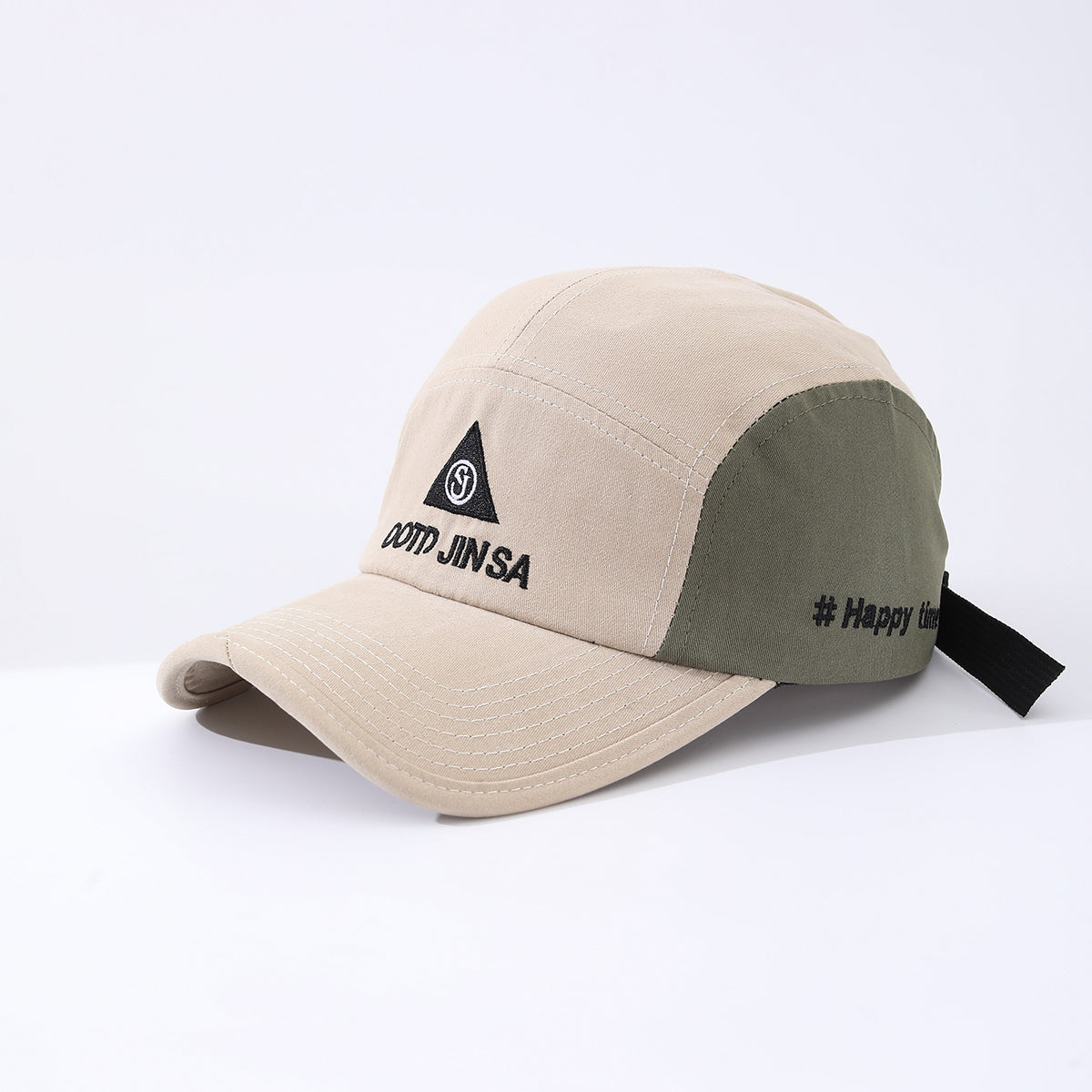 Women's  Embroidered Letter Triangle Pattern Adjustable Soft Cap With Simple And Versatile Style Baseball Cap Suitable For Outdoor Sun Protection And Hiking Outings