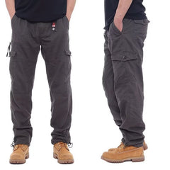 Loose-fitting Jogger Pants With A Straight Leg And Multiple Pockets Casual Trousers