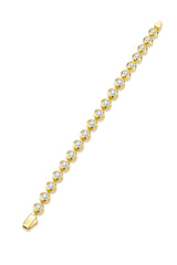 0.5 Carat Luxury And Light Luxury Fashion Jewelry Bracelet Set With Top Moissanite, S925 Silver Plated Gold Material.