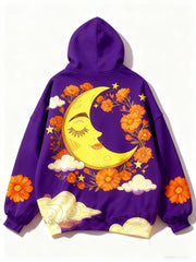Fashion Casual Printed Polyester Sweater