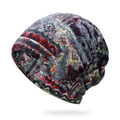 Fashion Men's And Women's Fashion Owl Print Riding Bib Hat Dual-use