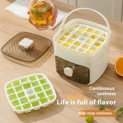 Two-in-one Large Capacity Press Three Layers Ice Tray Mold Box