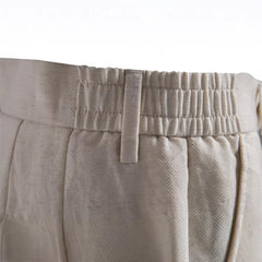 Business-Casual Lyocell Cotton Shorts Old Money Style