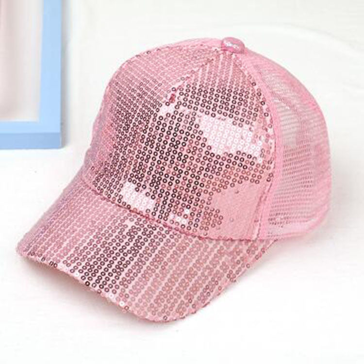 Children's Hat Performance Sequin Baseball Cap