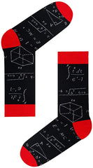 Colorful Math Printed Men's Socks
