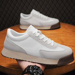 Mens Retro Running Shoes With Thick Sole For Height Increase