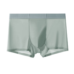 20D Nylon Seamless Quick-drying Boxer Briefs In Ice Silk Fabric
