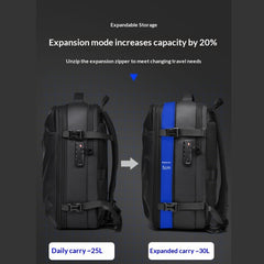 Vacuum-Compression Travel Backpack For Men