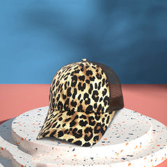 Ladies Fashion Leopard Print Baseball Hat