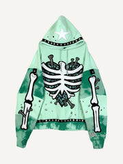 Fashion Casual Printed Polyester Sweater