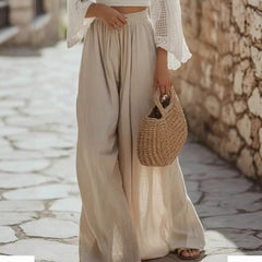 Women's Loose-fitting Solid-color Thin Casual Pants