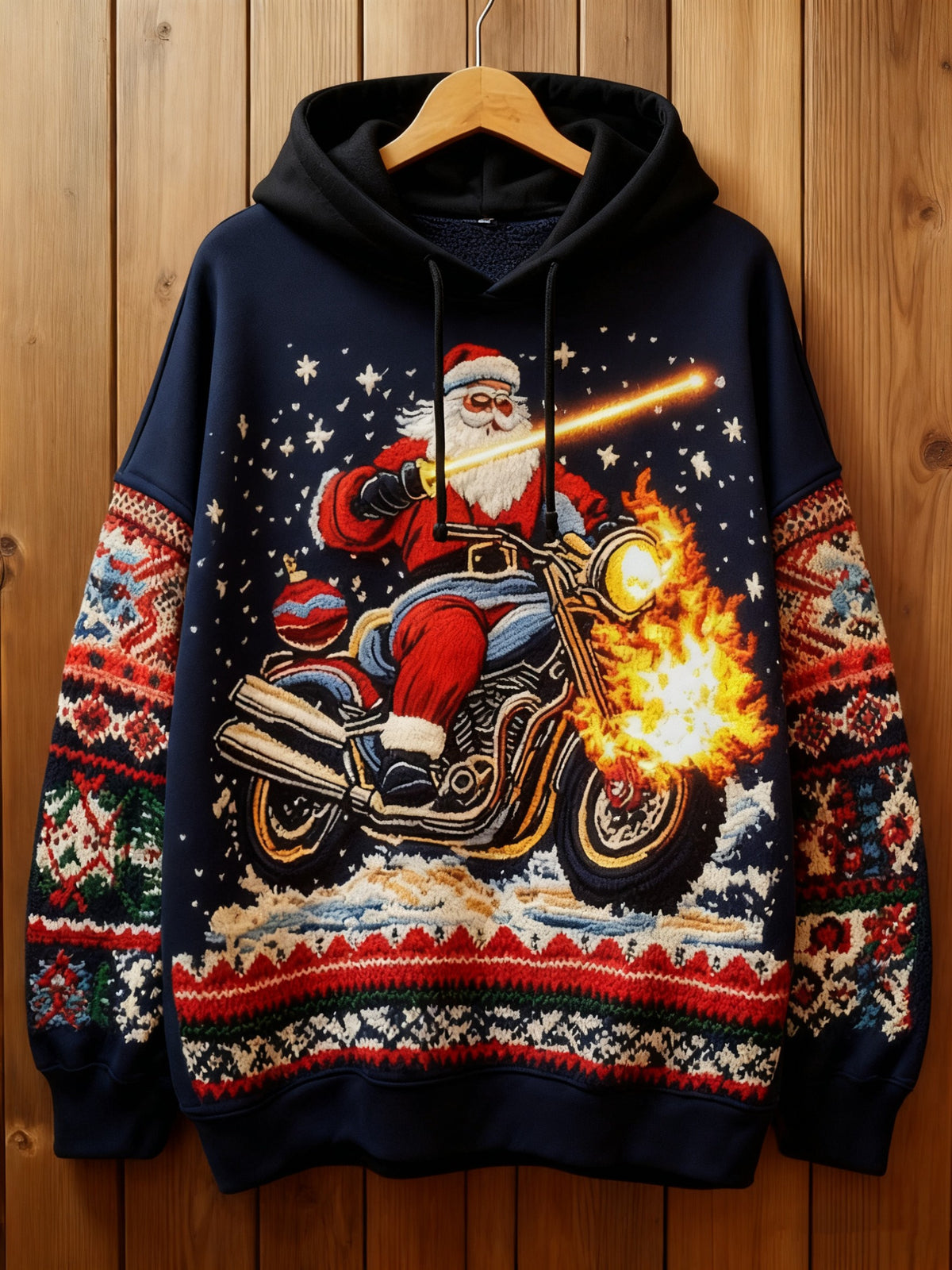Fashion Casual Printed Polyester Sweater
