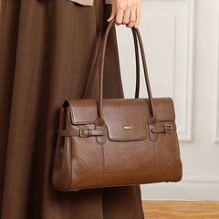 New Commuter Retro Versatile Genuine Leather Underarm Womens Bag