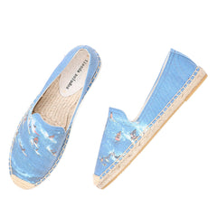 Low-cut Canvas Casual Single Shoes Women Printed Fashion Lazy