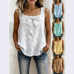 Women's Casual Square-Neck Sleeveless Tank Top