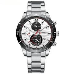 Men's Multifunctional Quartz Waterproof Watch