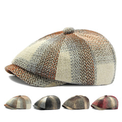 Women's Fashion Retro Plaid Beret