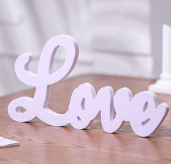 HOME LOVE Letter White HOME Art Decoration Ornaments