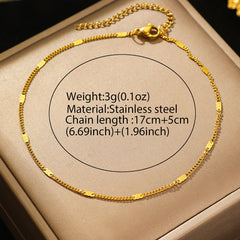 Stainless Steel Fashionable All-match Anklet