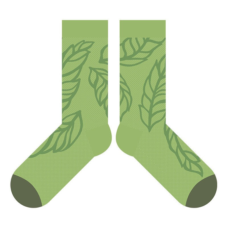 Summer New Socks Children's French Summer Solid Color Mid Tube Socks