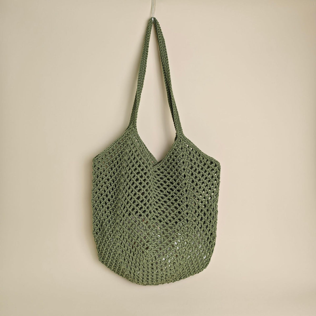 Hollow-out Knitted Tote Bag For Women