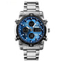 Silver Case Blue Face