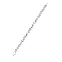 A 0.1-carat Luxurious And Fashionable Light Luxury Trend Jewelry Silver Bracelet Set With Top-quality Moissanite, Made Of S925 Silver-plated Platinum Material.