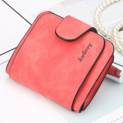 Ladies Wallet New Buckle Frosted Leather Cute
