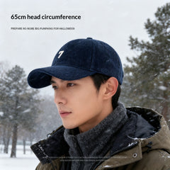 Mens Wide-Brim Corduroy Baseball Cap Stylish And Versatile