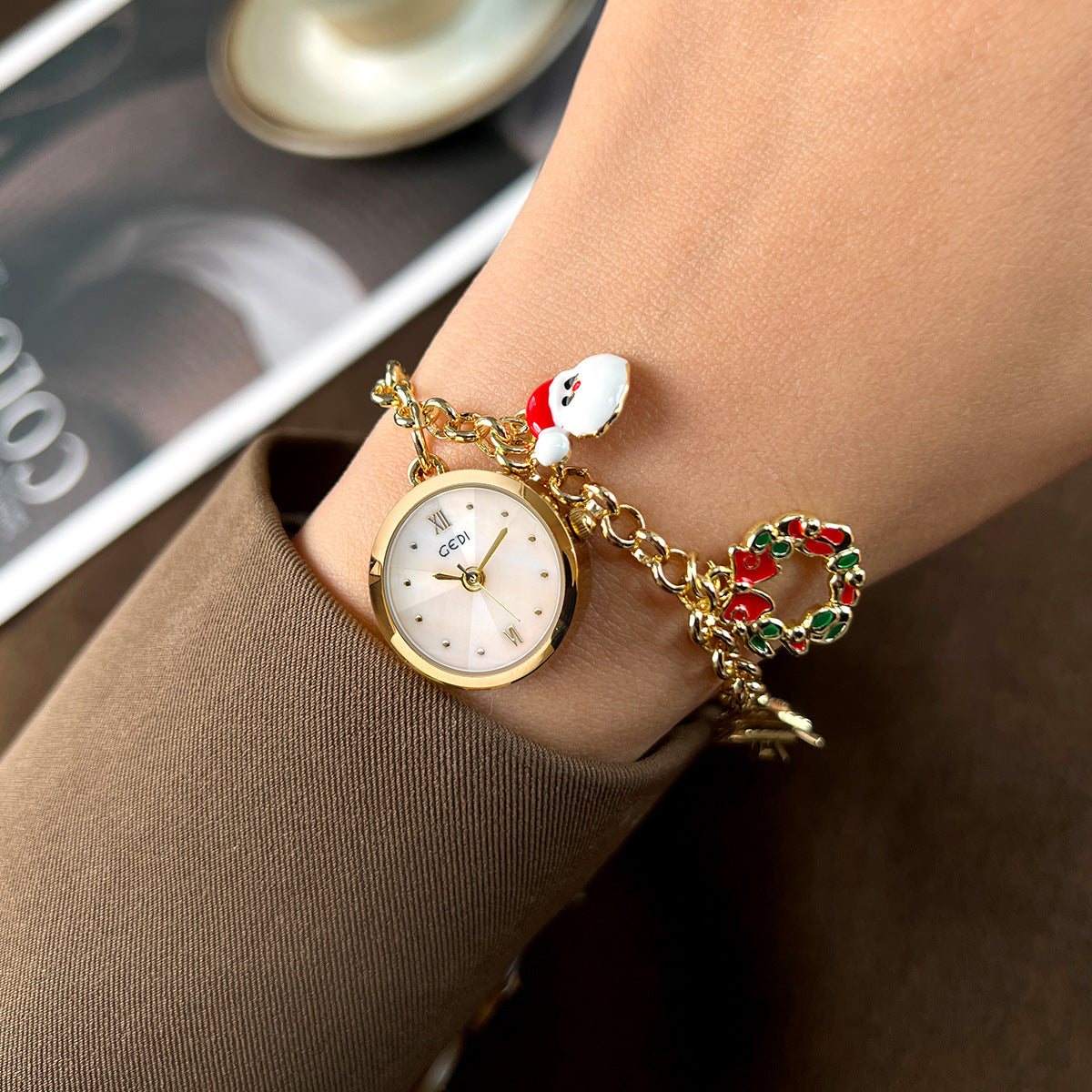 Christmas Bracelet Quartz Watch For Women