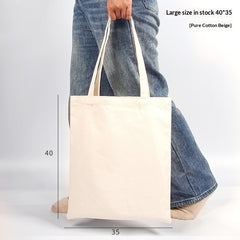 Pure Cotton Colored Portable Canvas Bag