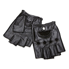 Winter Sheepskin Half Finger Gloves